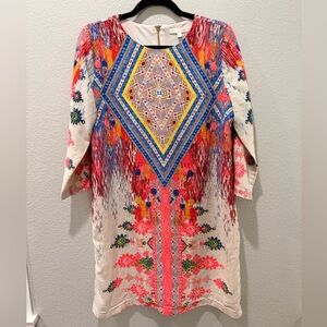 🌈 Gianni Bini Multicolor Boho-Inspired Dress – Size L